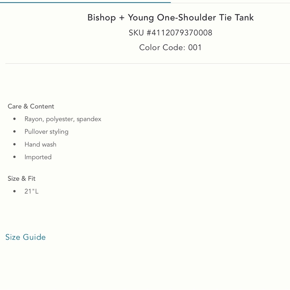 Bishop + Young One-Shoulder Tie Tank Navy Stripe from Anthropologie - Picture 7 of 10
